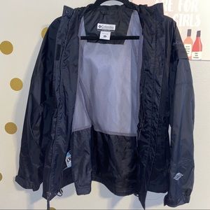 Columbia Omni-tech Black Rain Jacket